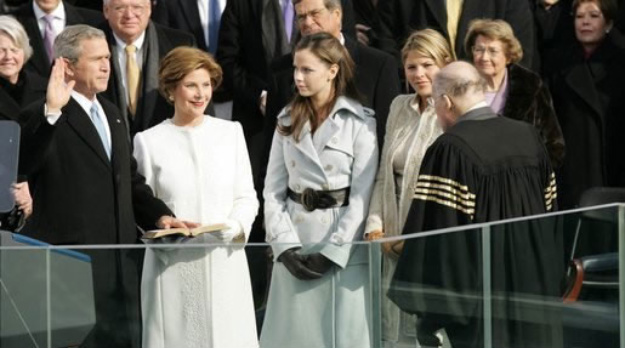 Bush taking the oath of office Bush oath of office