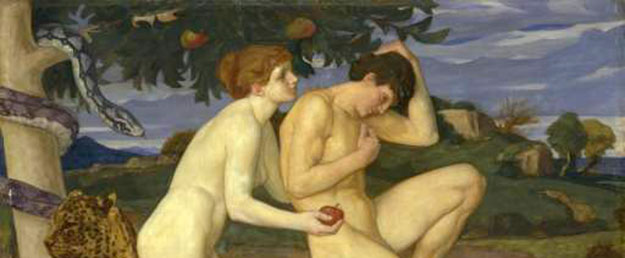temptation2 Detail from The Temptation by William Strang. 1899. Oil on canvas. Tate Gallery.